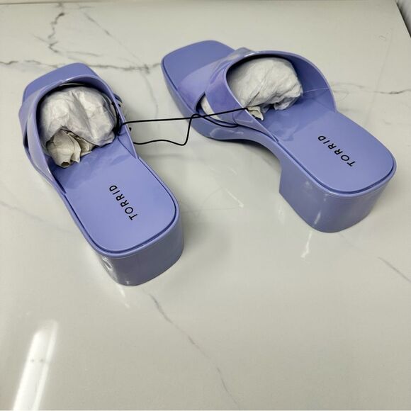 Torrid Jelly Criss Cross Heels- Size 8WW - Picture 10 of 12